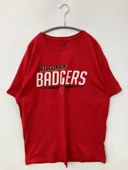 Champion チャンピオン Tシャツ/カットソー L レッド 前面プリント ブランドロゴ ミドル丈 半袖 クルーネック(丸首) メンズ