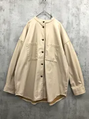 SELECT MOCA セレクトモカ フェイクレザー シャツ ジャケット sizeM/ベージュ ■◇ レディースのサムネイル