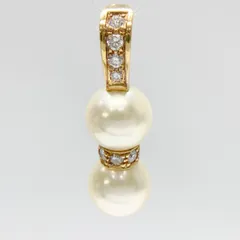 【セールSALE】【中古】カルティエ CARTIER  パール　ダイヤ　ペンダント トップ　K18YG イエローゴールド　750のサムネイル