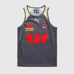 【送料無料・匿名配送】PUMA プーマ クウィーンズランドマルーンズ 2026 公式 トレーニング シングレット バーガンディ ラグビー ノースリーブ 新品 正規品のサムネイル