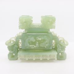 ⭐️茶道具 香炉 玉石風香炉 環耳 三つ脚 桐箱 S13KD - メルカリ