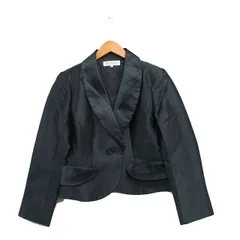 カルヴェン CARVEN ショールカラージャケット シンプル 12 ブラック 黒 /KT26のサムネイル