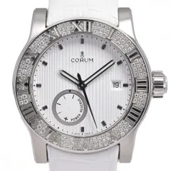 コルム CORUM 373.515.47/0F09 EB85 ロムルス ベゼルダイヤ パワーリザーブ 自動巻き メンズ 美品 箱・保証書付き 腕時計 G#147556のサムネイル
