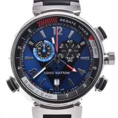 ルイ・ヴィトン LOUIS VUITTON Q102D タンブール レガッタ アラーム ブルー クォーツ メンズ 良品 箱付き 腕時計 H#147497のサムネイル