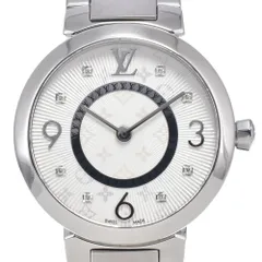 ルイ・ヴィトン LOUIS VUITTON Q12MG タンブール スリム PM モノグラム 8P ダイヤモンド クォーツ レディース 良品 腕時計 H#147299のサムネイル