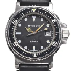 ティファニー TIFFANY&Co. ダイバー デイト ブラック クォーツ レディース 腕時計 H#147619のサムネイル