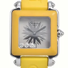 ショパール Chopard 27/8896-405 ハッピースポーツ ビーハッピー2 3P ダイヤモンド 9999本限定 クォーツ レディース 良品 腕時計 I#147918のサムネイル