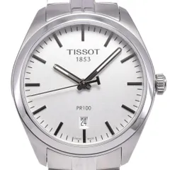 ティソ TISSOT T101410A PR100 デイト シルバー クォーツ メンズ 美品