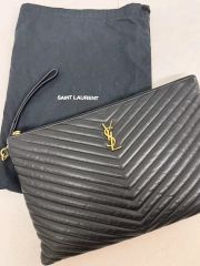 SAINT LAURENT モノグラム クラッチ長財布 セット 箱・保存袋付き SAINT LAURENT モノグラム クラッチ長財布 セット 箱・保存袋付き