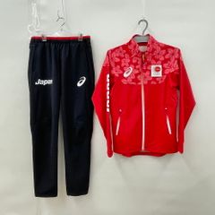 やっかい村興業 セットアップ ジャージ上下 レッド 総柄 M - メルカリ