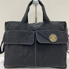 3518　KIPLING　キプリング　トートバッグ　大容量　ビジネス　ハンドバッグ ビックトート　ナイロン　ブラック系のサムネイル