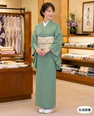 夏の正装 正絹絽 色無地 青磁色 トールサイズ 未使用品 裄68 - メルカリ