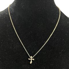 【ノワールドプーペ】K10 十字架 クロスネックレス♪アガット 好きも ノワールドプーペ】K10 十字架 クロスネックレス♪アガット 好きも