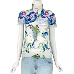 極美品 ME ISSEY MIYAKE ミーイッセイミヤケ カットソー 花柄 マルチカラーのサムネイル