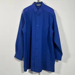 日本製 90s Japanese Vintage PIA SPORTS デザインシャツ 長袖 ブルー系 擦れあり ウールのサムネイル