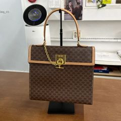極希少・チャーム完備】CELINE マカダム ハンドバッグ 1点物 | Mercari