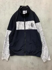 adidas アディダス ナイロンジャケット トラック ジャケット sizeL/ブラック ■■ メンズ