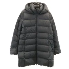 UNIQLO ユニクロ ウルトラライト フーデット ダウンコート XL チャコールグレー レディース 古着のサムネイル