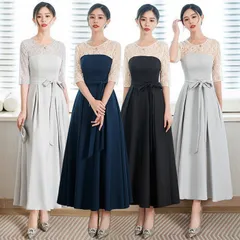 人気商品 お呼ばれ 結婚式 ワンピース マキシワンピ パーティー ドレス フォーマル 大きいサイズ デート ゆったり 女子会 食事会パーティードレ
