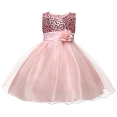 美品】姉妹お揃いドレス 2枚セット（ピンク / バラ・リボン） - メルカリ