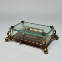 美品 REUGE リュージュ ガラスボックス 72弁 オルゴール クリスマス