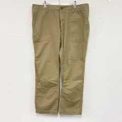 Eddie Bauer　エディーバウアー　コットンベイカーパンツ　デカポケット　無地　ベージュ　W40サイズ　古着のサムネイル