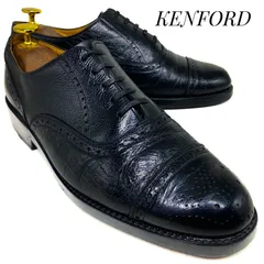 KENFORD ケンフォード ストレートチップ クォーターブローグ K410 黒 ブラック 24cm　革靴 ビジネスシューズ フォーマル ドレス カジュアル 本革 本皮 メンズのサムネイル