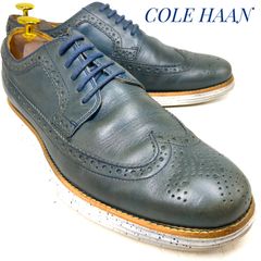 SION様専用】COLEHAANウィングチップ ブラックネイビーコンビ - メルカリ