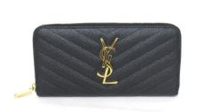 YSL/イブ サン ローラン カサンドラ ウォレット 358094 エンボスレザー