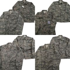 헌 옷 도매 정리 판매 밀리터리 필드 재킷 8장 세트 (맨즈 42) 디지털 타이거 AIR FORCE 중고 헌 옷 NF1160