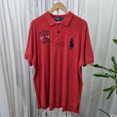 ポロ ラルフローレン 星条旗＆ BIG ポニー刺繍 Tシャツ オフホワイト系