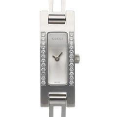 稼動 デッドストック級 GUCCI 4600L ベゼルダイヤ バングルウォッチ 