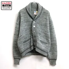 60s vintage PILGRIM ショールカラー モヘア ニットカーディガン メンズ 表記Mサイズのサムネイル