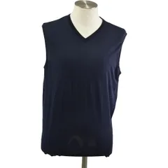 ロロピアーナ Loro Piana Vネック ニットベスト ネイビー ウール 100% 品番：FAI4880 メンズ F-M13945のサムネイル