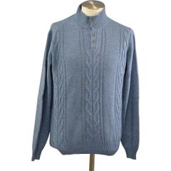 ミラショーン mila sch?n デザイン ニット 長袖 パープル ウール 100