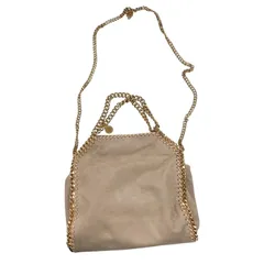186001 現状品 Stella McCartney ステラマッカートニー ファラベラ ショルダーバッグ ベージュ/ゴールド レディースのサムネイル