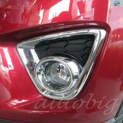 마쓰다 CX-5 2013-2014 CX5 용 크롬 스타일링 프론트 안개 램프 커버 트림