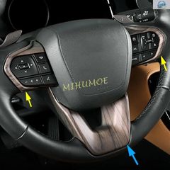 2022~2025년식 렉서스 NX250, NX450H+, RX350, LX600, TX350, GX550, RZ450E, LM용 피치우드 그레인 스티어링 휠 버튼 커버