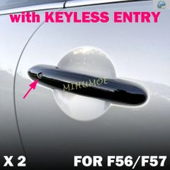 MINI COOPER S F56 F57 키리스 그로시 블랙 도어 핸들 커버 프로텍터 액세서리 2017 - 24
