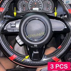 2017-2026년식 스즈키 스위프트 짐니용 차내 스티어링 휠 스위치 트림 세련된 광택 블랙 2020 - 25