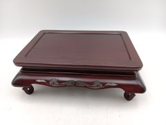 黒丹角台脚長花台花瓶台フラワースタンド19,5×19,5×高さ10,5cm(1 