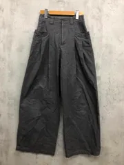 chuclla チュクラ ハイウエスト 2タック サイドポケット ワイド パンツ sizeS/グレー ■■ レディース