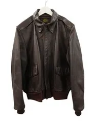 バンソン VANSON A-2 レザー フライトジャケット 46 USA製 6158 ダークブラウンのサムネイル