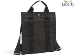 【新品同様】エルメス HERMES エールライン アド PM バックパック リュックサック ハンドバッグ グレー キャンバスのサムネイル