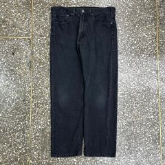 古着 00s〜 リーバイス 569 ブラック ワイド デニム パンツ w34 黒