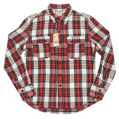 Warehouse ジョングラッコー　ネル 赤　新品38(M) 4/7(火)迄 Warehouse ジョングラッコー ネル 赤 新品38(M) 4/7(火)迄 - メルカリ