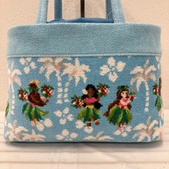 新品】フェイラー マナマナ メッシュポーチ 水色 ハンドウォッシャブル