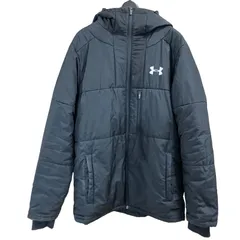 アンダーアーマー UNDER ARMOUR ダウンジャケット ブラック LGサイズ メンズ Lサイズ フード付き コールドギア 訳あり 【IV0608】のサムネイル