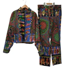 GIANNI VERSACE/ヴェルサーチ/総柄/セットアップ/金ボタン/メデューサ/ブルゾン/パンツ/イタリア製/50/メンズ/RS1569のサムネイル