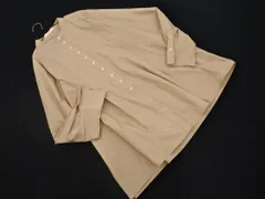 OPAQUE.CLIP オペークドットクリップ バンドカラー ロング チュニック シャツ sizeL/ベージュ ■◇ レディースのサムネイル